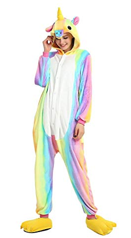 AooToo Womens Unisex Cosplay Flannel Halloween Animal Costume Pajamas