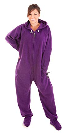 Forever Lazy Unisex Footed Adult Onesie One-Piece Pajama Jumpsuit