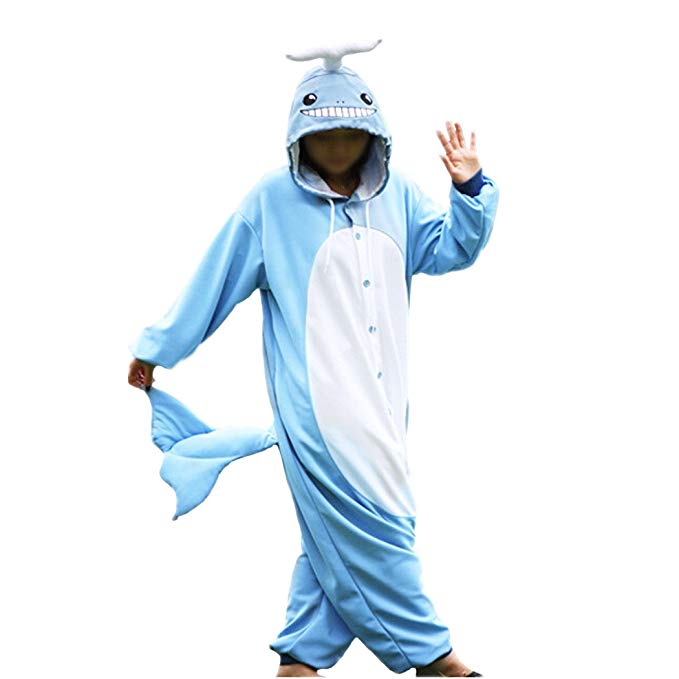 WOTOGOLD Animal Cosplay Costume Whale Unisex Adult Pajamas