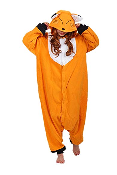 WOTOGOLD Animal Cosplay Costume Fox Unisex Adult Pajamas