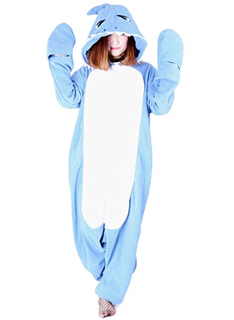 Jormarcos Adult Unisex Animal Cosplay Pajamas Shark Costumes Homewear Onesie