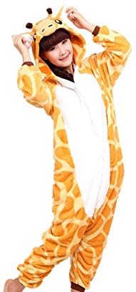 Win8Fong Triline Kigurumi Pajamas Anime Cosplay Costume Giraffe Medium