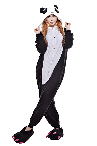 Louis Kigurumi Pajamas Halloween Costumes One Piece Onesie Panda White