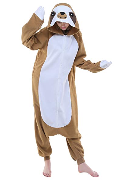 JINGCHENG Halloween Unisex Adult Sloth Cosplay Costume