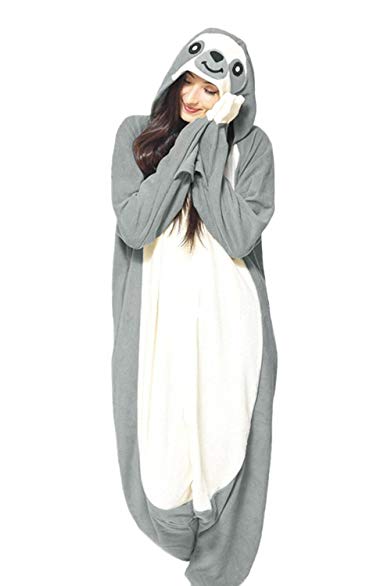 Jormarcos Adult Unisex Animal Cosplay Pajamas New Sloth Costumes Homewear Onesie