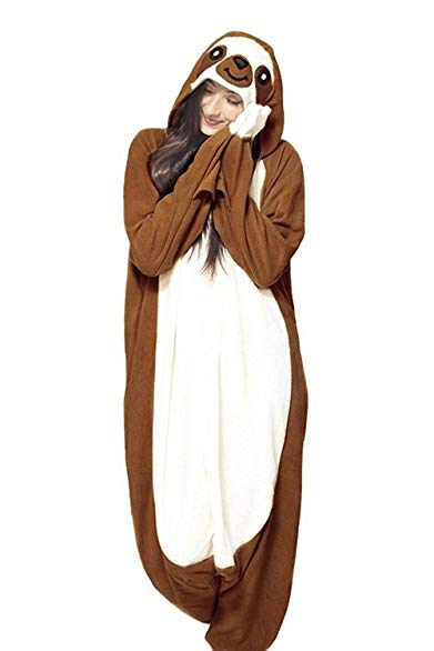 Adult Sloth Onesie Unisex Animal Cosplay Costumes Pajamas