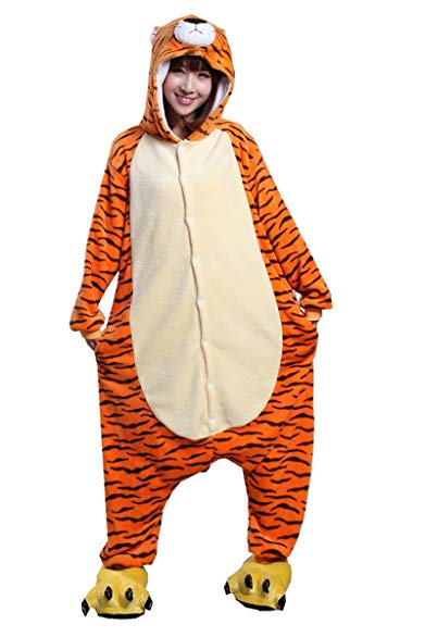 Japsom Unisex-adult Hooded Tiger Halloween Party Fancy Dress Costume