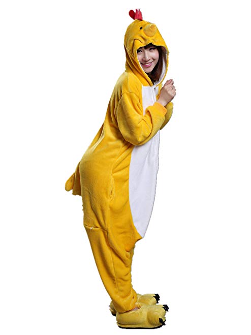 Adult Chicken Costume Animal One Piece Kigurumi Pajamas