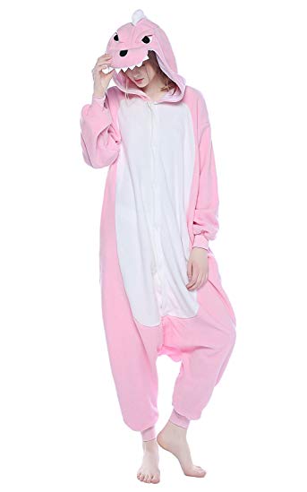 NEWCOSPLAY Adult Onesie Animal Dinosaur Pajamas