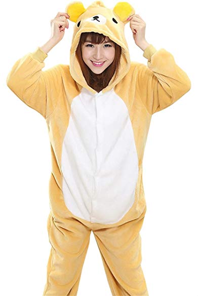 Betusline Cute Sleepsuit Costume Cosplay Homewear Animal Pattern Onesie Pajamas