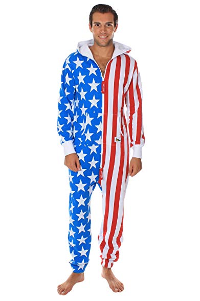 Tipsy Elves American Flag Jumpsuit - Comfy USA Clothing Item by