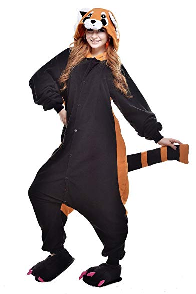 WOTOGOLD Animal Cosplay Costume Racoon Unisex Adult Pajamas