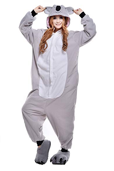 NEWCOSPLAY Sleepsuit Pajamas Koala Marmosets Onepiece Cosplay Costume Lounge Wear