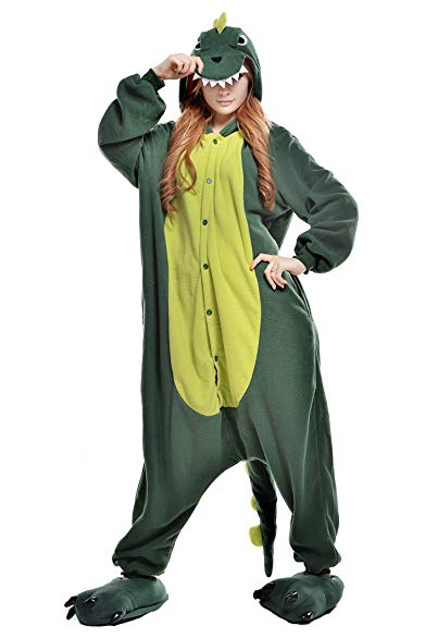 NEWCOSPLAY Sleepsuit Pajamas Homewear Dinosaur Onepiece Cosplay Costume Lounge Wear