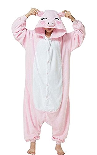 Halloween Xmas Anime Cosplay Onesie Pig One Piece Pajamas Homewear Costume