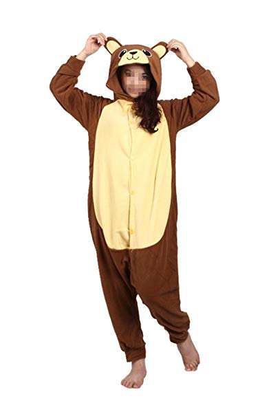 WOTOGOLD Animal Cosplay Costume Bear Unisex Adult Pajamas