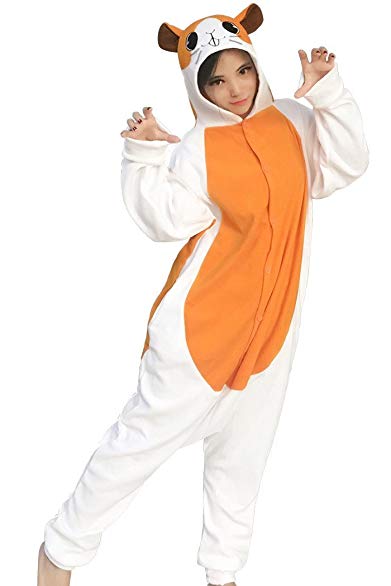 dressfan Animal Cosplay Costume Hamster Pajamas Women Girls
