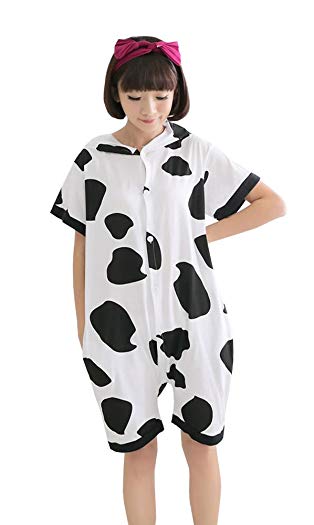 Tonwhar Summer Cartoon Animal One Piece Pajamas Cosplay Costume Adult Sleepwear