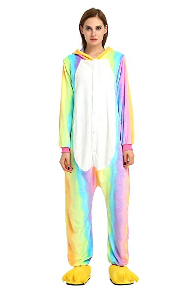 Christmas Unicorn Costume Adult Pyjamas Unisex Onesie Sleepwear