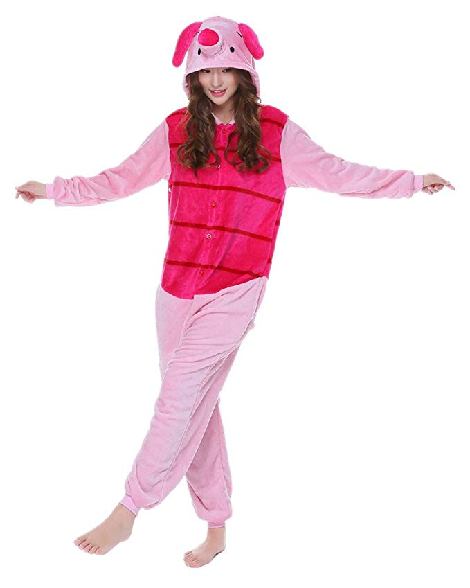 kxry Unisex Adult Warm Onesie Pajamas Cartoon Cosplay Kigurumi Costume