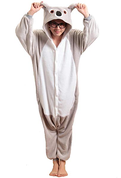FashionFits Unisex Adult Cosplay Halloween Animal Pajama Costume Jumpsuit