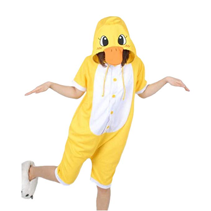 WOTOGOLD Animal Cosplay Costume Duck Unisex Adult Pajamas