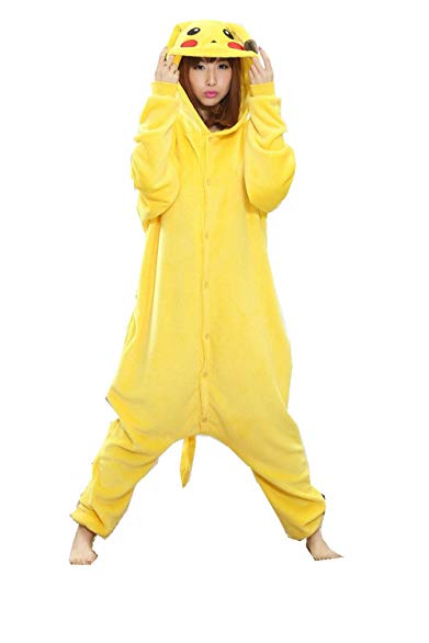 Pikachu Adult Unisex Animal Kigurumi Cosplay Costume Pajamas Onesies