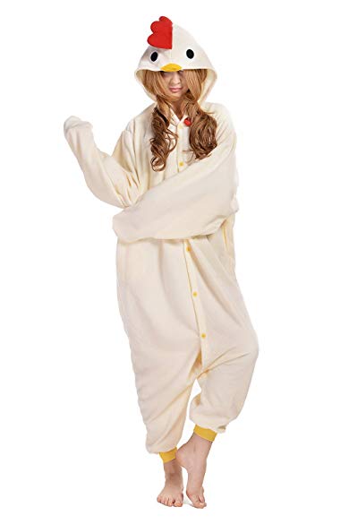 JINGCHENG Halloween Unisex Adult Chicken Cosplay Costume