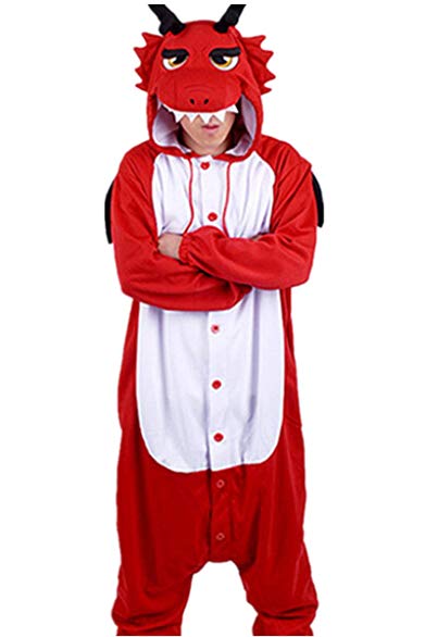 WOTOGOLD Animal Cosplay Costume Dragon Unisex Adult Pajamas