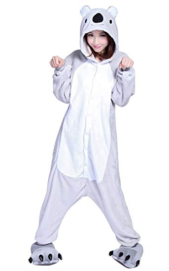 SaiDeng Kigurumi Pajamas Unisex Adult Cosplay Costume Animal Size L Koala