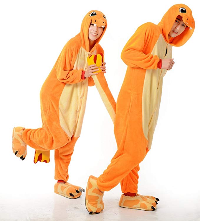 Charmander Unisex Adult Animal Cosplay Kigurumi Costume Pajamas Onesies