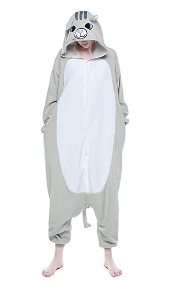 NEWCOSPLAY Unisex Adult Cosplay Pyjamas Cat Halloween Costume