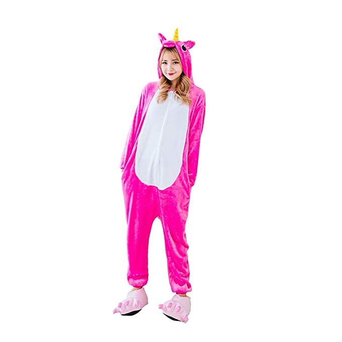 WDA Unicorn Pajamas Cosplay Costumes Unisex Animal Party Sleepwear Jumpsuits