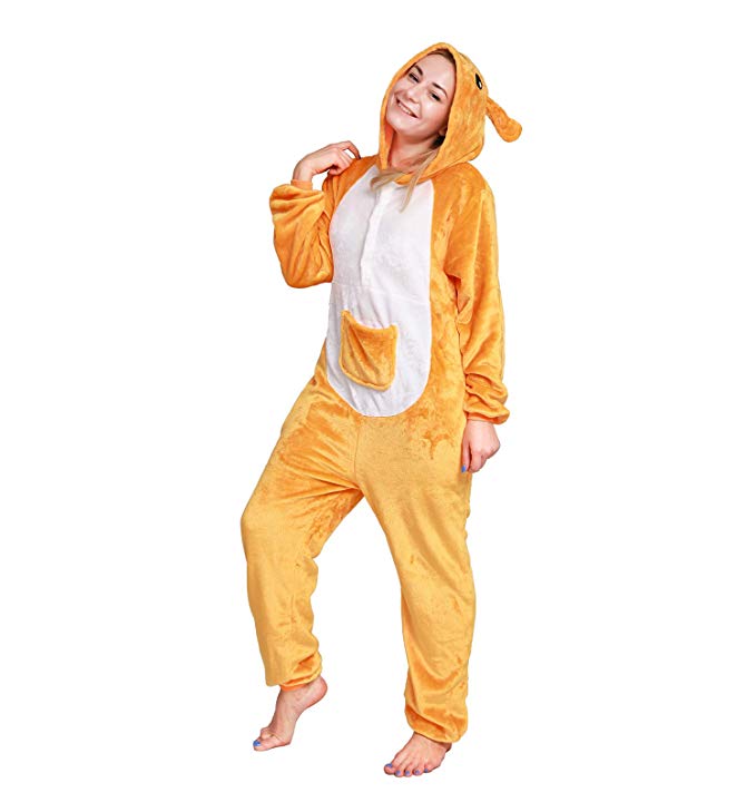 Adult Animal Pajamas Costume Plush One Piece Cosplay Onsies Nightwear