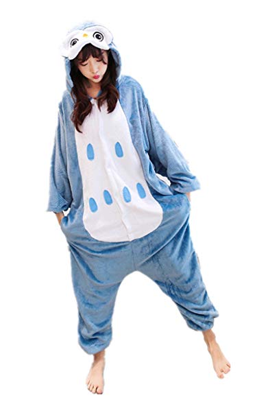 MizHome Owl Bird Series Deluxe Party Costume Onesies Jampsuit Pajamas