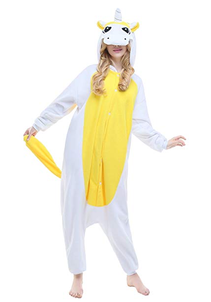 NEWCOSPLAY Unisex Adult Pajama Unicorn Costumes