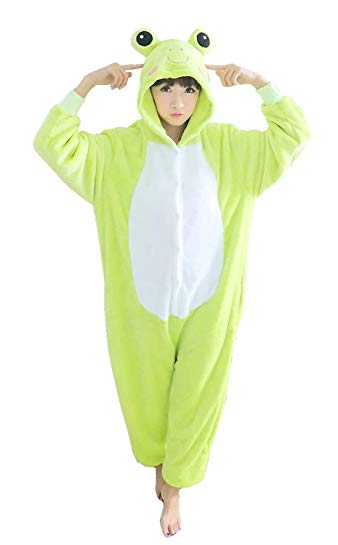 iNewbetter Halloween Costumes Sleepsuit Costume Cosplay Kigurumi Onesie Pajamas Frog