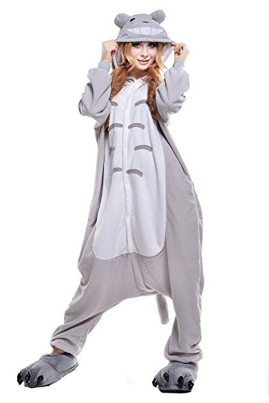 Totoro Adult Unisex Animal Kigurumi Cosplay Costume Pajamas Onesies (S)