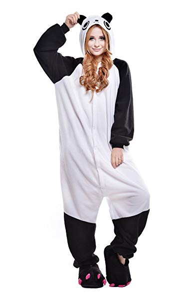 NEWCOSPLAY Sleepsuit Pajamas Homewear Panda OnePiece Cosplay Costume Lounge Wear