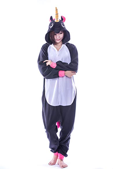 USTOP Unicorn Onesie Adult New Kigurumi Cosplay Pajamas Animal Costume Outfit