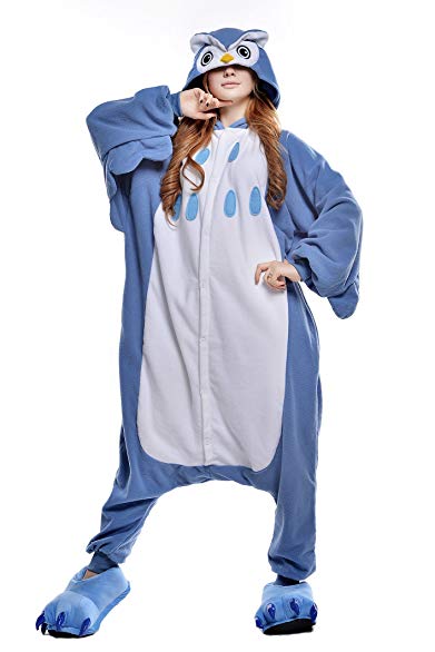 NEWCOSPLAY Sleepsuit Pajamas Homewear Owl Onepiece Cosplay Costume Lounge Wear
