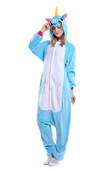 Cosplay Costume Unicorn Animal Sleepwear Kigurumi Women Men Onesie Adult Pajamas