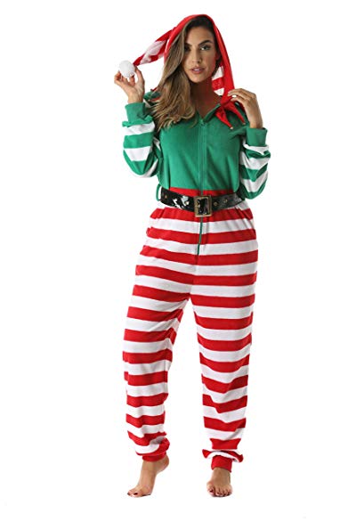 #followme Adult Christmas Onesie For Women Jumpsuit One-Piece Pajamas