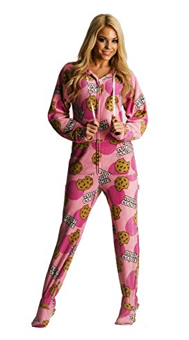 Jumpin Jammerz Tough Cookie Adult Footed Pajama Onesie