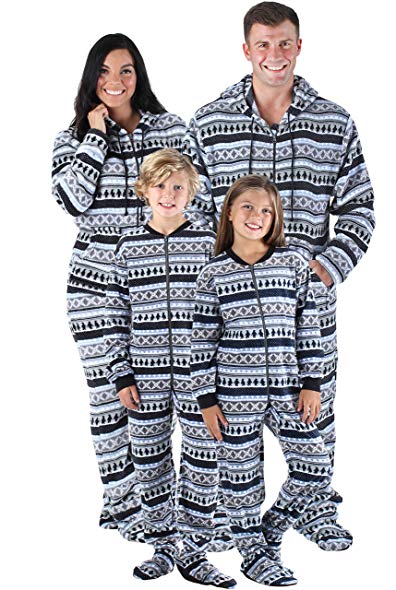 SleepytimePjs Family Matching Penguin Fairisle Onesie PJs Footed Pajamas